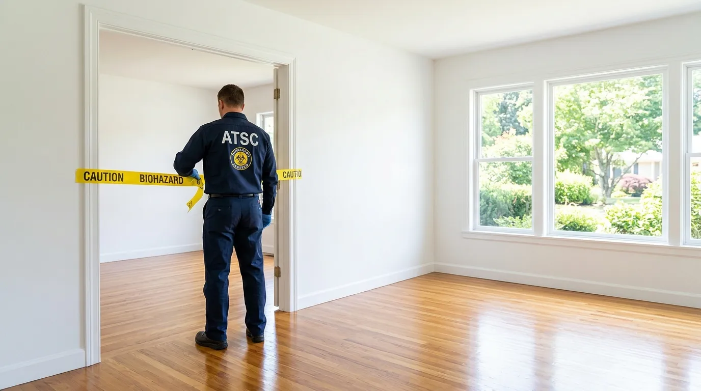 Certified biohazard cleanup crew performing Crime Scene Cleanup in Vacaville