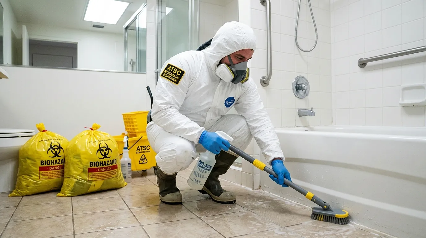Decontamination equipment deployed for Blood Cleanup in Vacaville